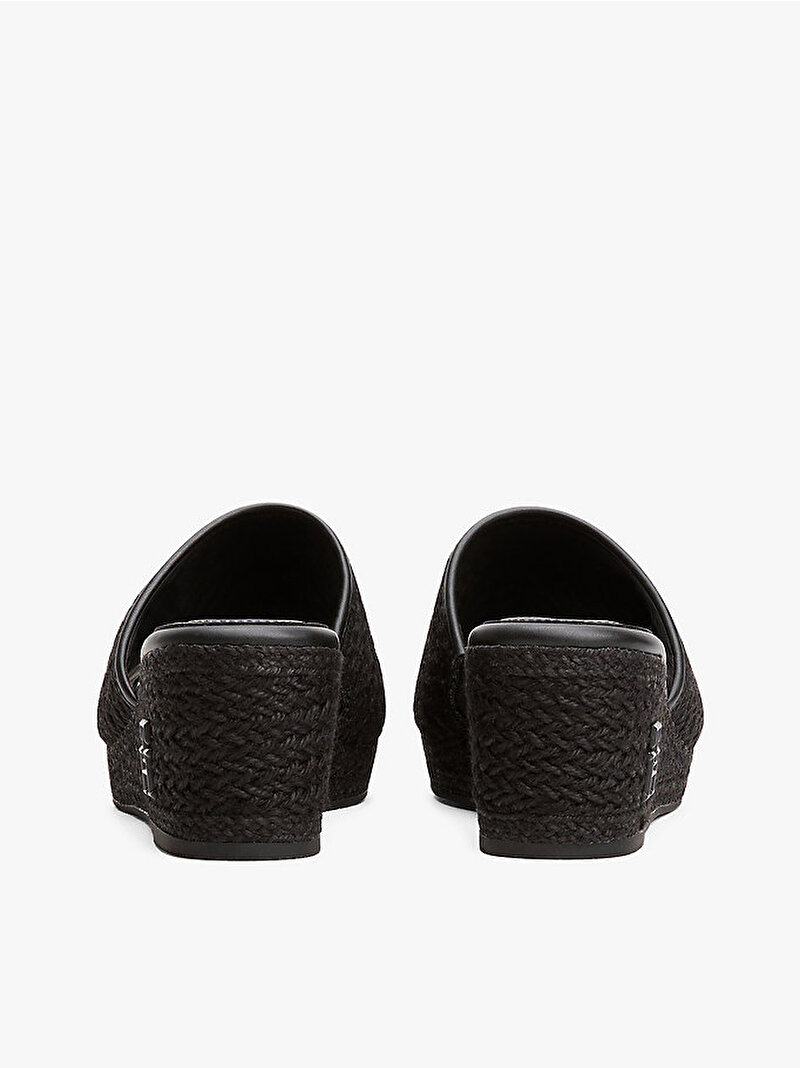 Kadın TH Rope Wedge Espadril Terlik Siyah FW0FW07927BDS