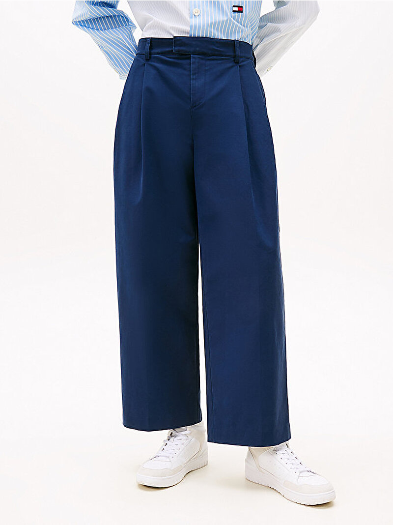 Erkek Satin Double Pantolon Mavi  THQ0243200850