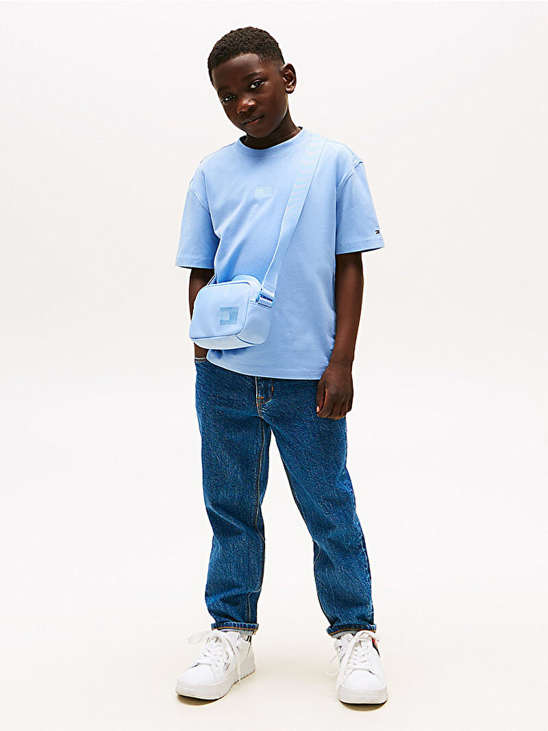 Erkek Çocuk Tonal Flag T-shirt Mavi KB0KB09727C14