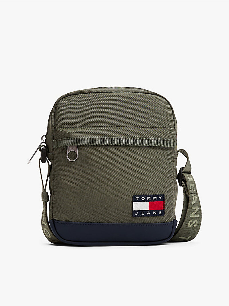 Erkek TJM Essential Daily Reporter Çapraz Çanta Yeşil AM0AM13389MRH