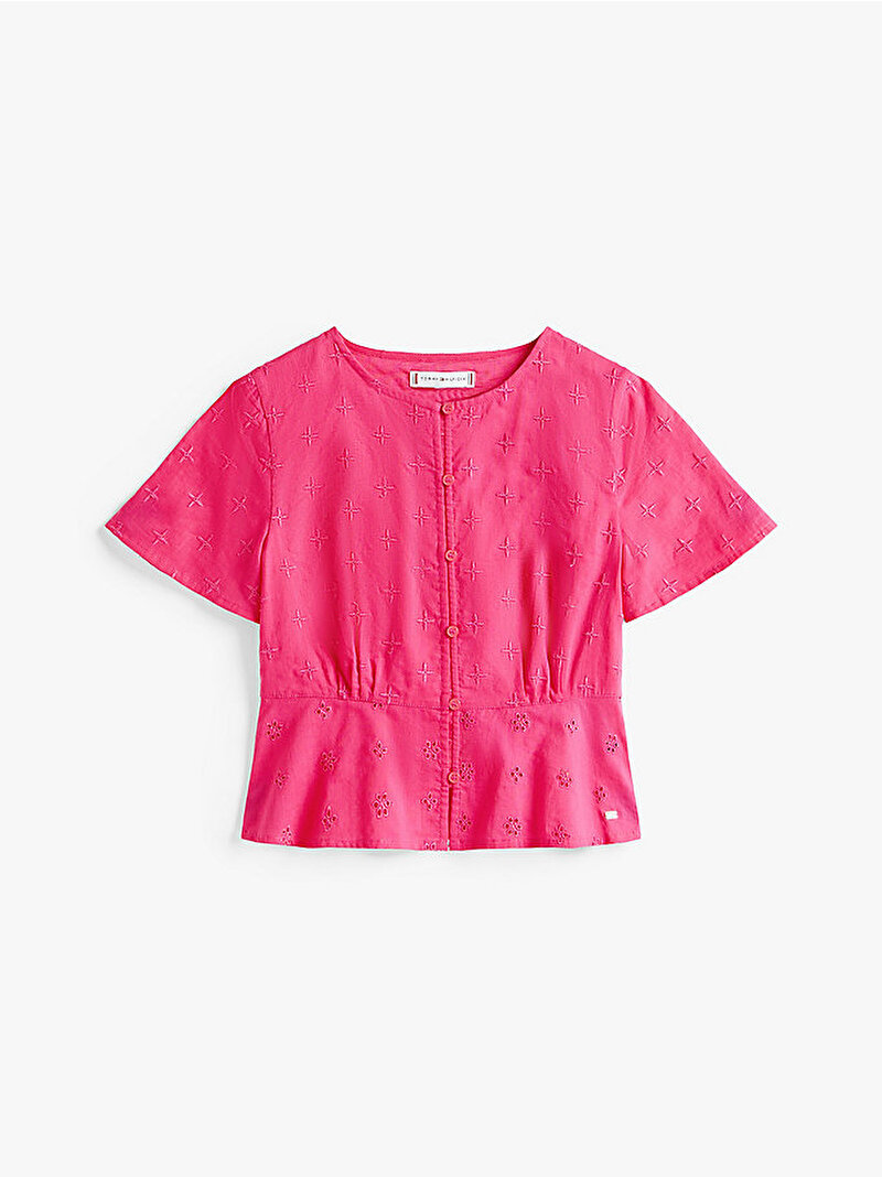 Kız Çocuk Broderie Anglaise Bluz Pembe  KG0KG08751T1I