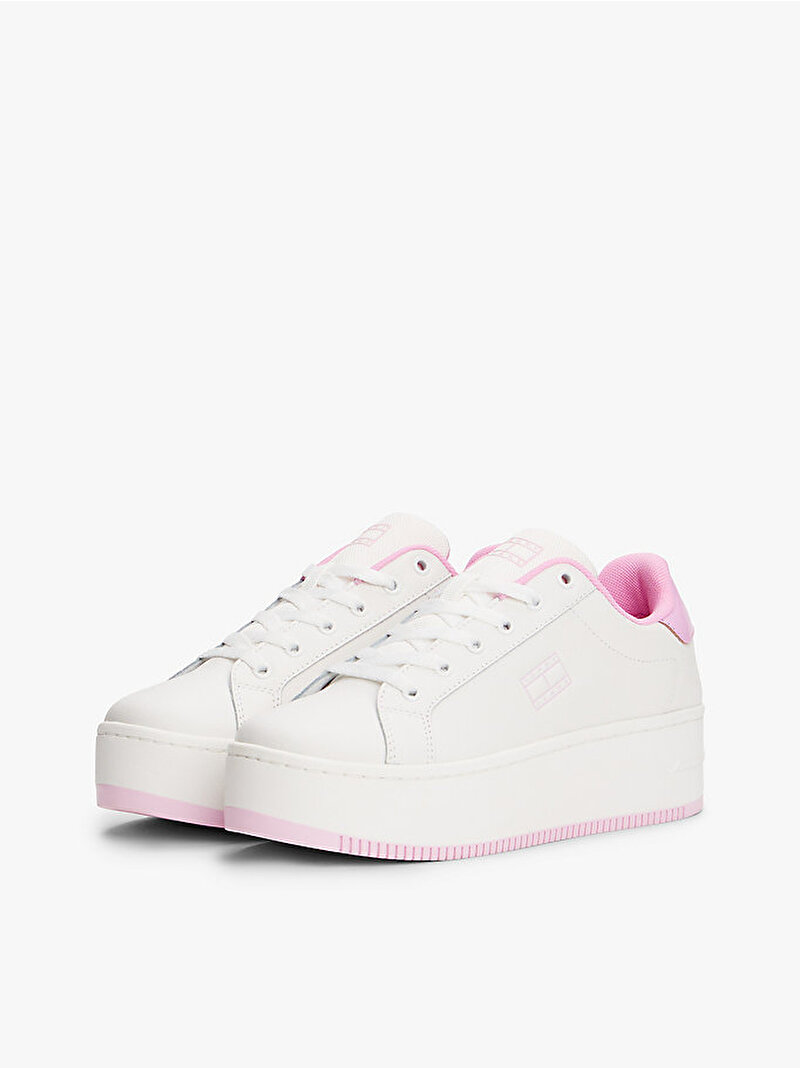 Kadın TJW Flatform Patent Sneaker Pembe  EN0EN0286401V