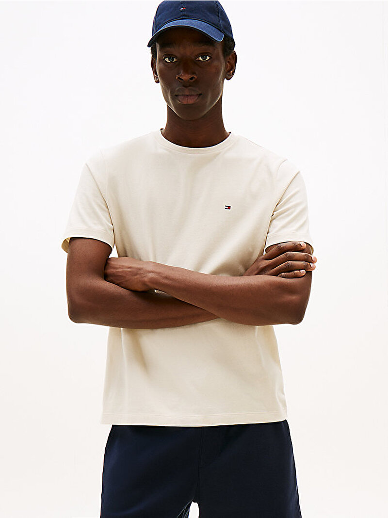 Erkek Essential Seasonal Regular Fit T-shirt Bej  MW0MW39995ACG