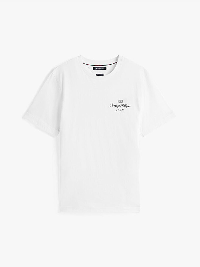 Erkek Outline Flag T-shirt Beyaz  MW0MW39360YBR
