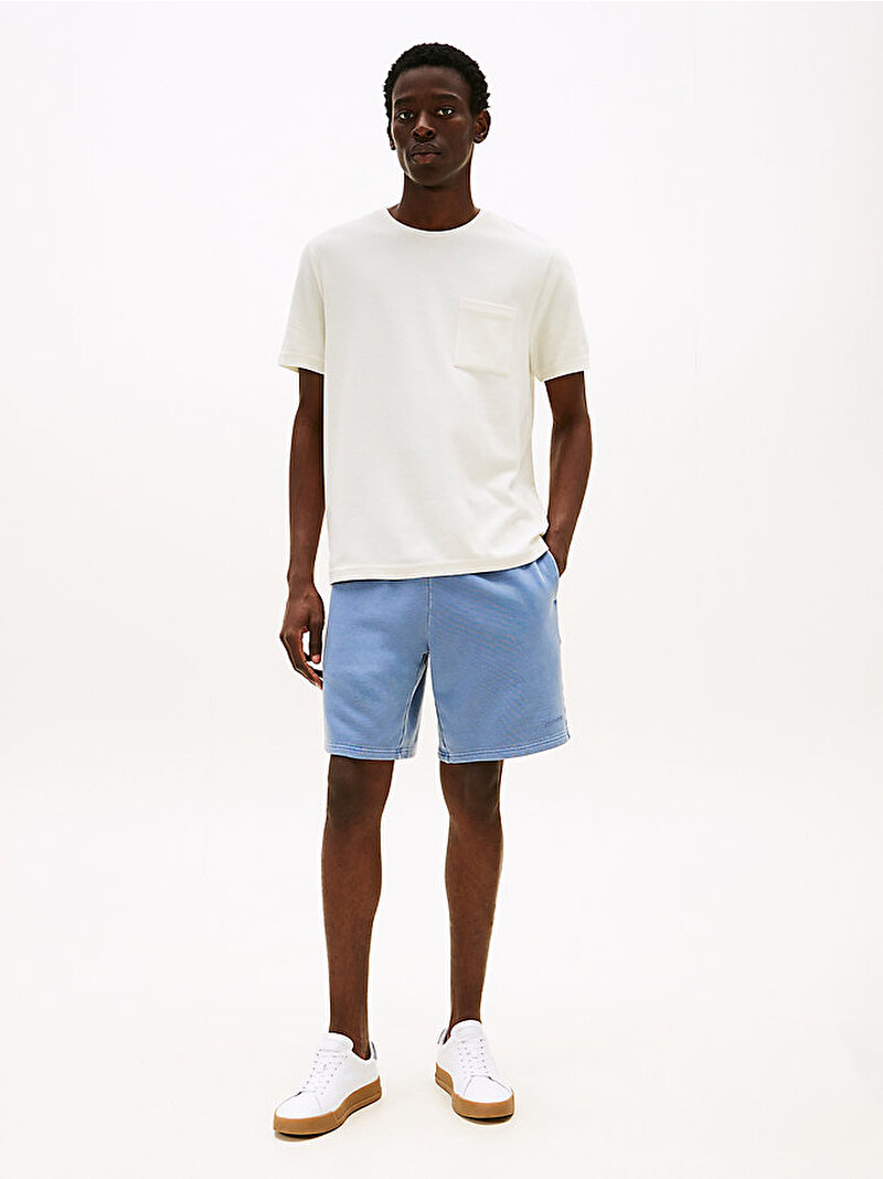 Erkek Cotton Modal Waffle T-shirt Beyaz  MW0MW39367Z00