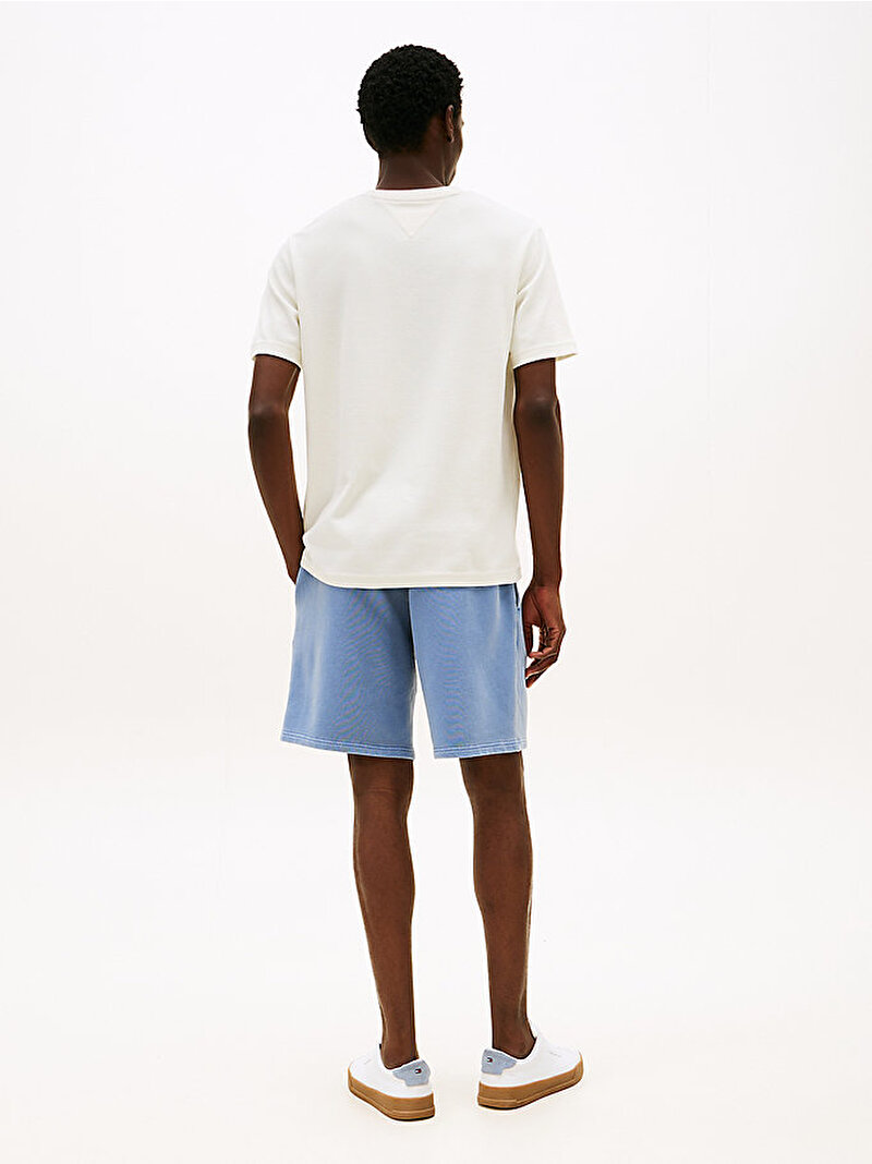 Erkek Cotton Modal Waffle T-shirt Beyaz  MW0MW39367Z00