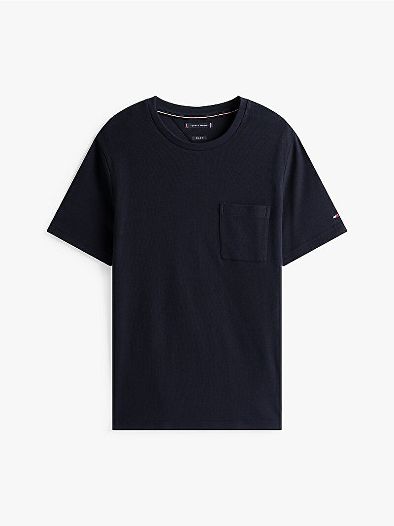 Erkek Cotton Modal Waffle T-shirt Lacivert MW0MW39367DW5