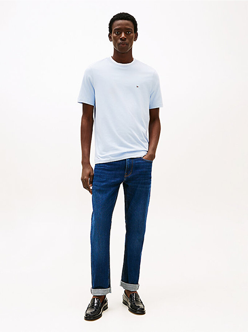 Erkek Essential Seasonal Regular Fit T-shirt Mavi  MW0MW39995C1O
