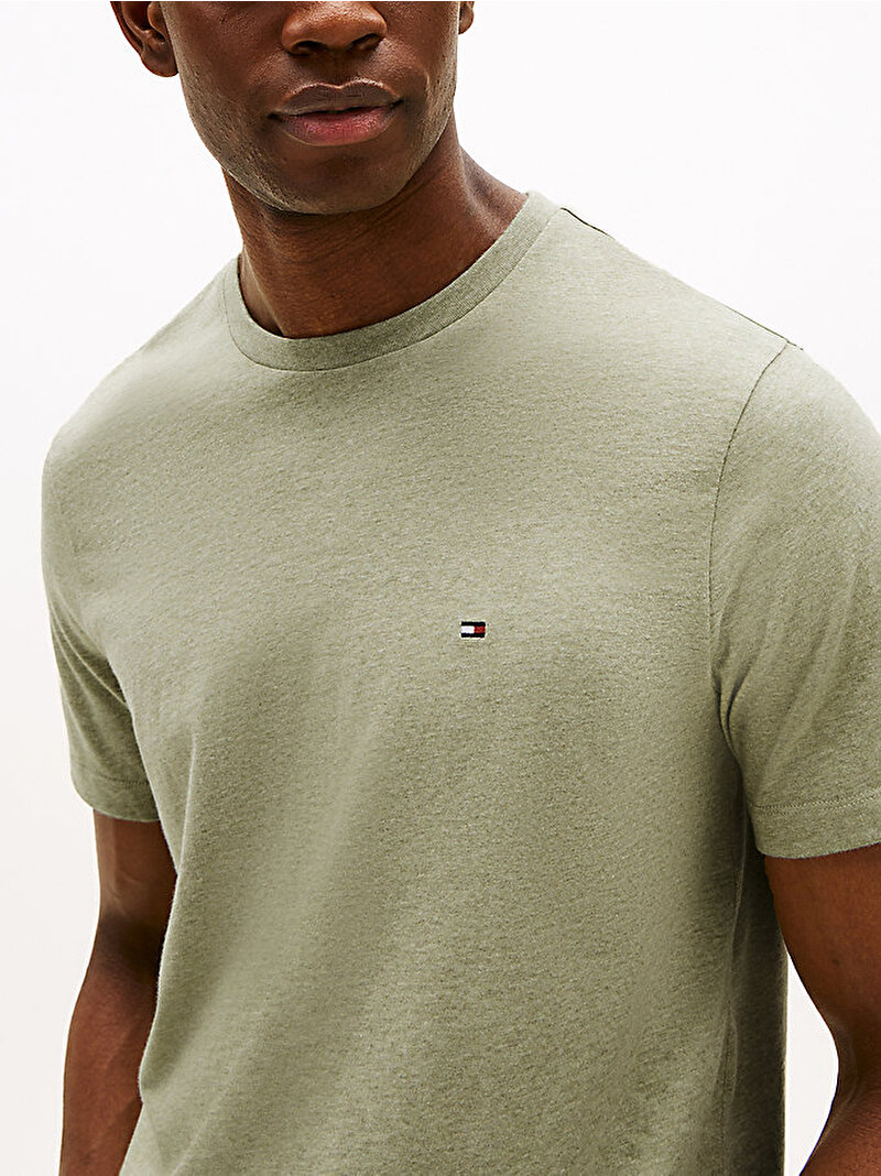 Erkek Essential Regular Fit T-shirt Yeşil MW0MW37268MTA