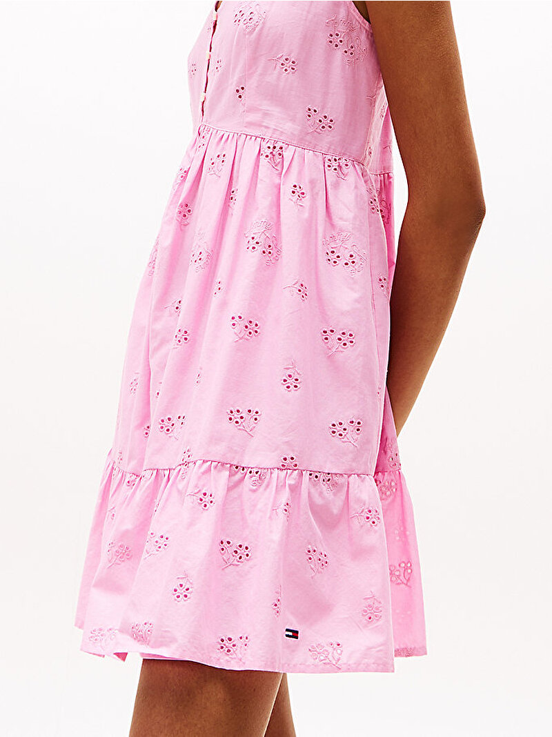 Kadın TJW Broderie Anglais Elbise Pembe  DW0DW21165U06