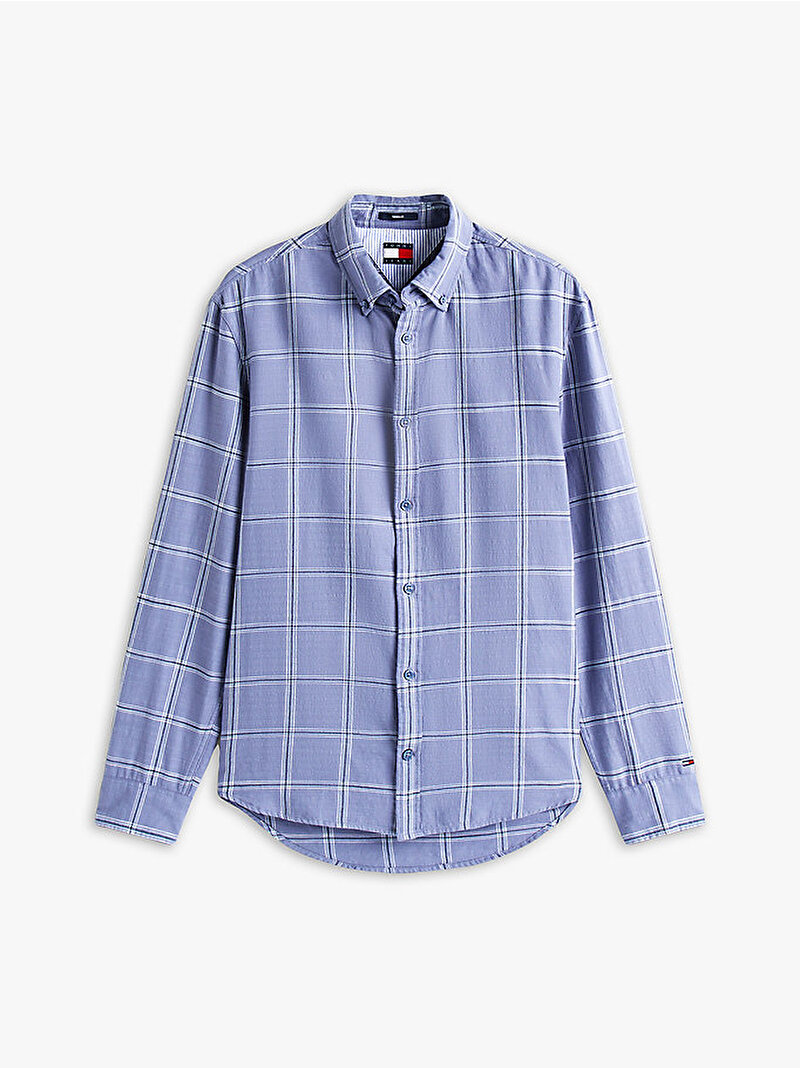 Erkek TJM Essential Twill Gömlek Mavi  DM0DM21701PO6