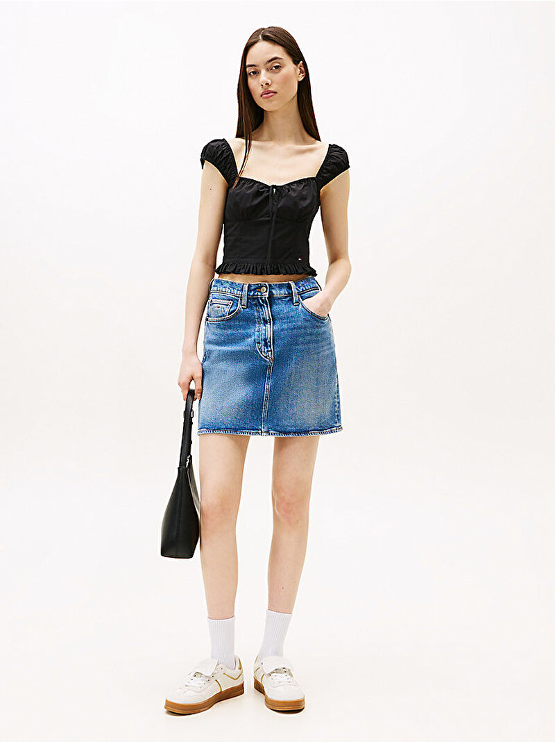 Kadın TJW Fem Poplin Gömlek Siyah DW0DW20985BDS