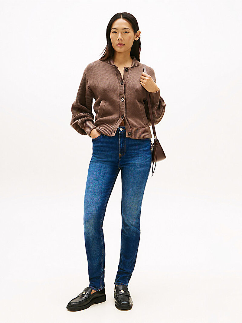 Kadın Denim New Doreen Slim Jean Pantolon Mavi  WW0WW456841BJ