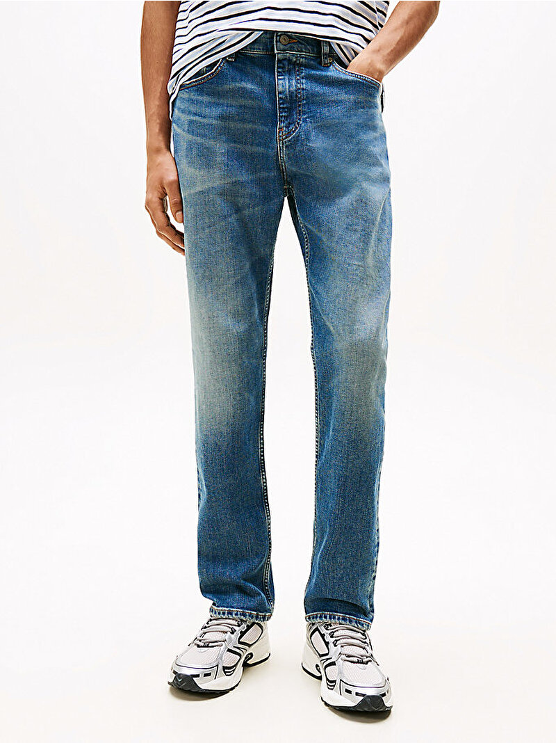 Erkek Ryan Slim Straight Jean Pantolon Lacivert DM0DM212991BK