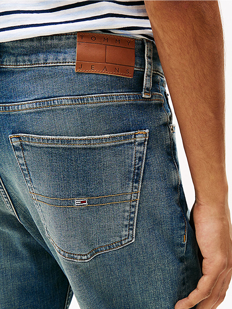 Erkek Ryan Slim Straight Jean Pantolon Lacivert DM0DM212991BK