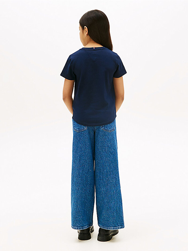 Kız Çocuk Tommy T-shirt Lacivert KG0KG08636C1G