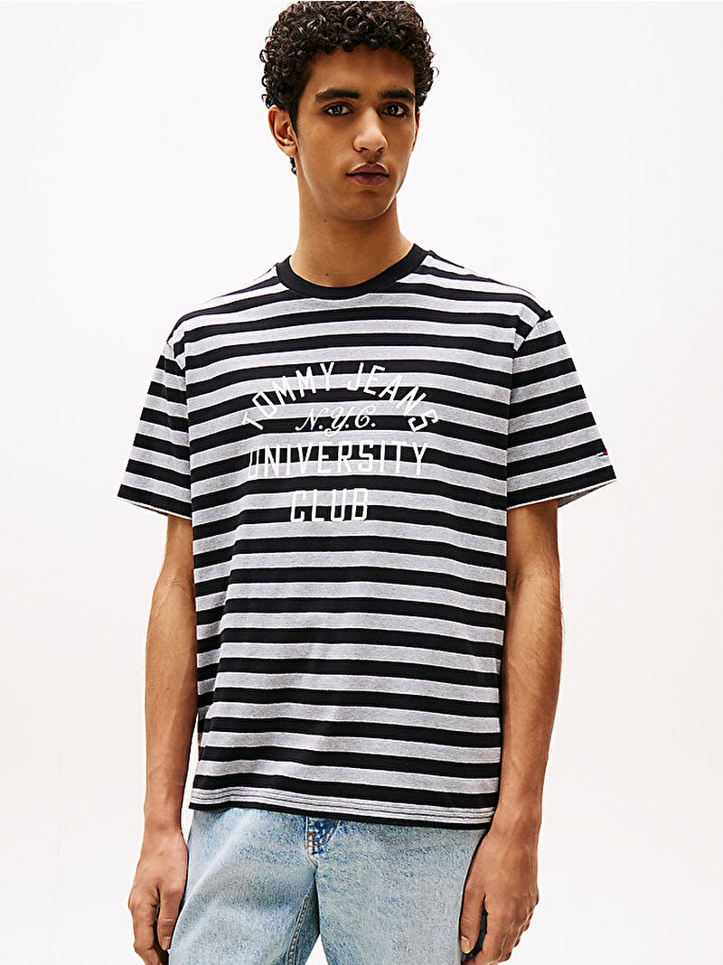 Erkek TJM Relax Stripe Graphic T-shirt Çok renkli DM0DM215960CU