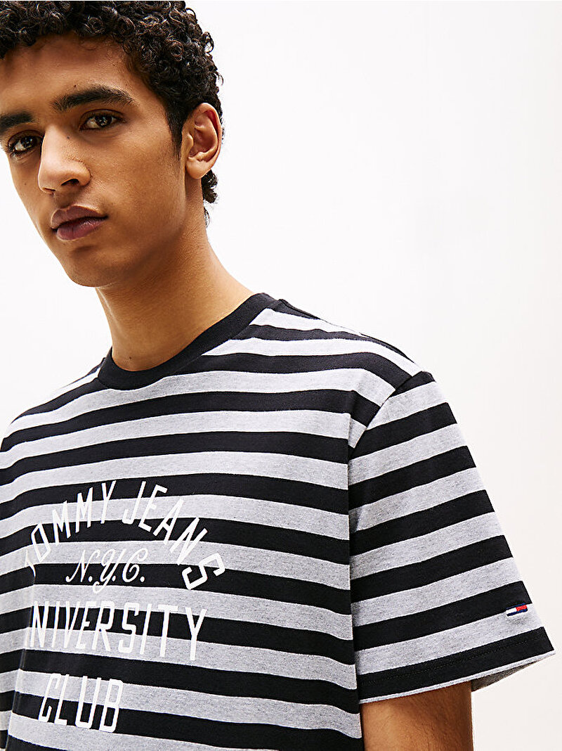 Erkek TJM Relax Stripe Graphic T-shirt Çok renkli DM0DM215960CU