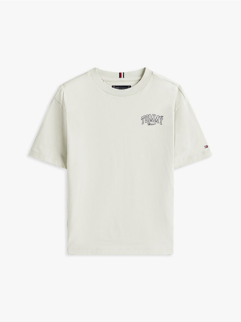 Erkek Çocuk Varsity Graphic Print T-shirt Yeşil KB0KB09720M1C