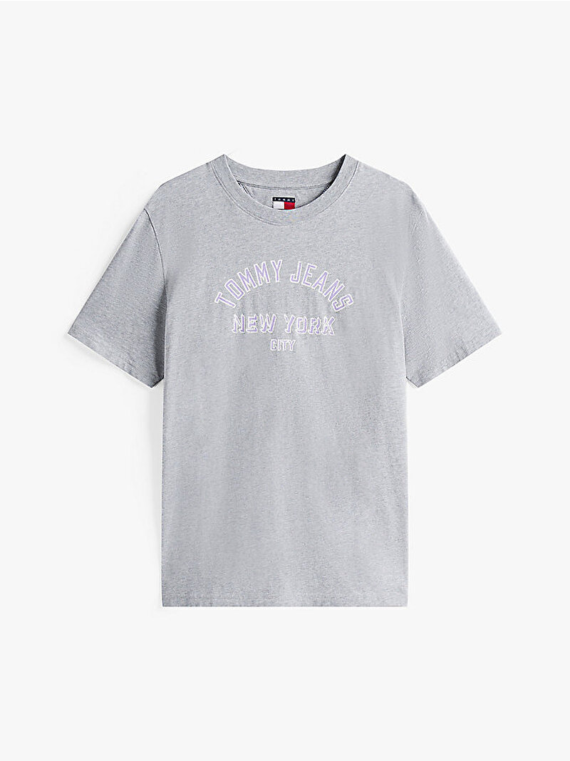 Kadın TJW Relax Varsity Oversize T-shirt Gri DW0DW21399Q13