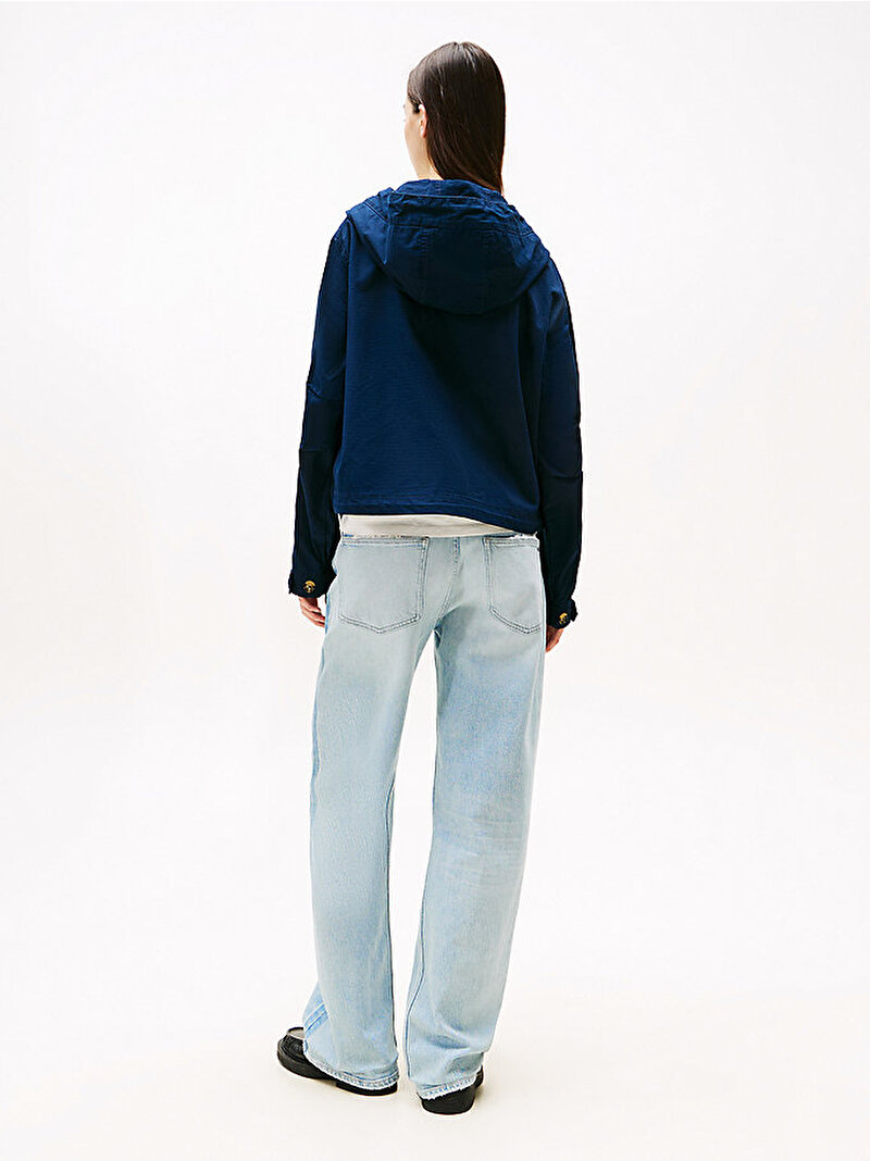 Kadın TJW Badge Hooded Mont Lacivert DW0DW20961C1G