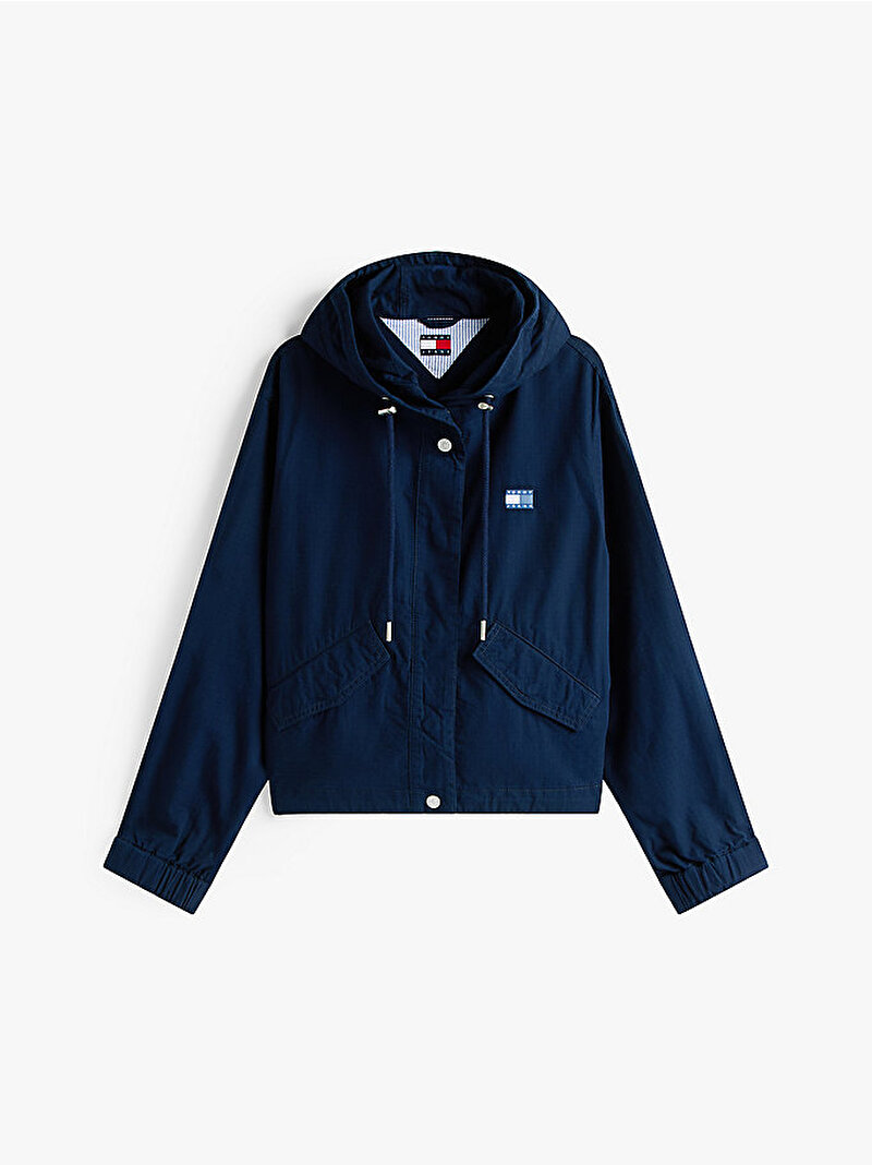 Kadın TJW Badge Hooded Mont Lacivert DW0DW20961C1G