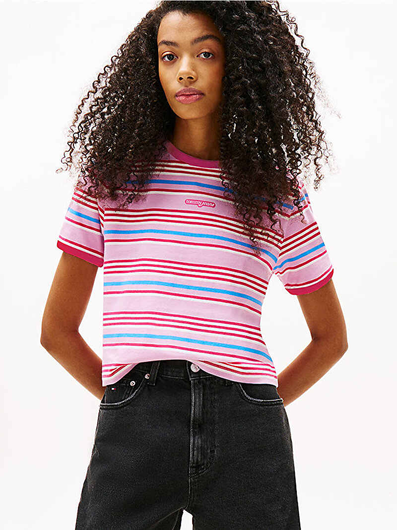 Kadın TJW Regular T-shirt Pembe  DW0DW21391U06