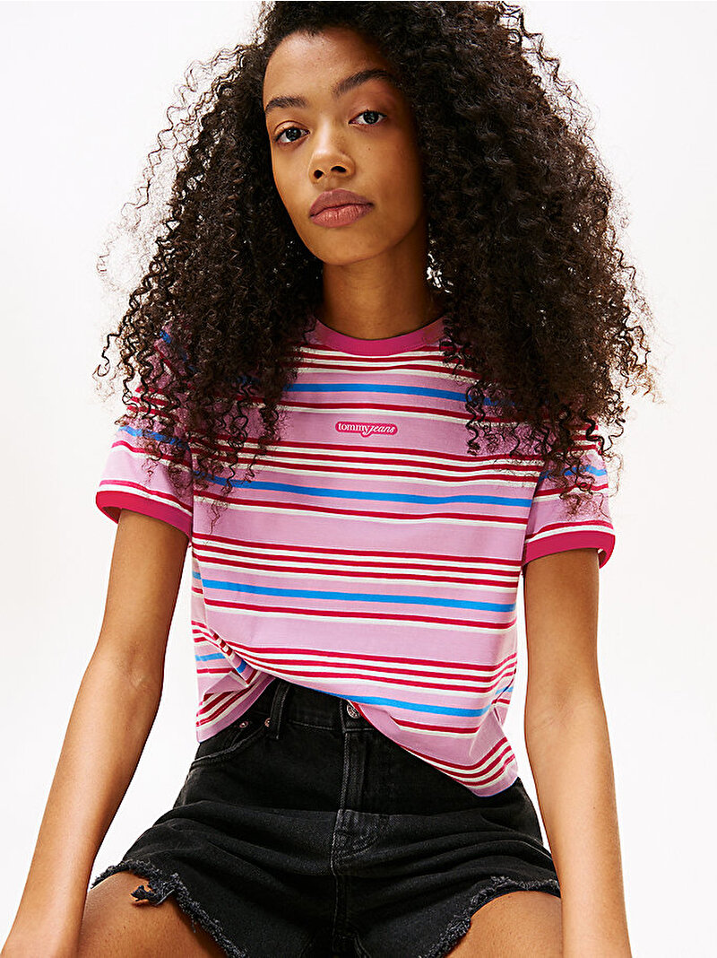 Kadın TJW Regular T-shirt Pembe  DW0DW21391U06