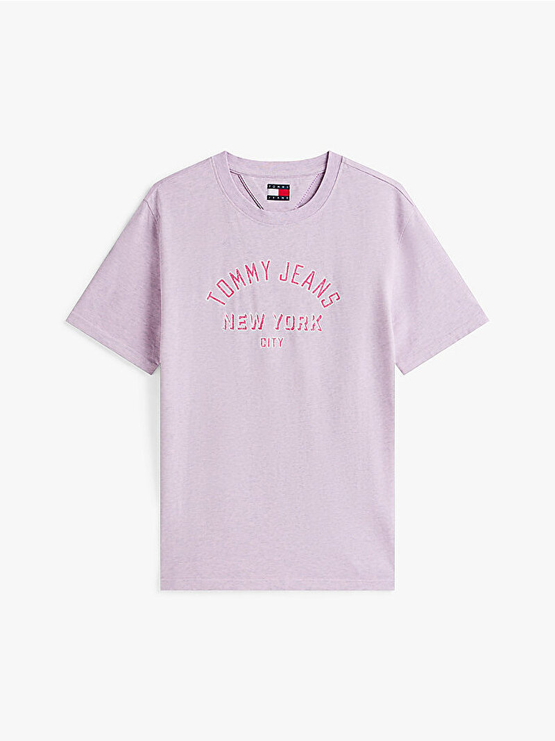 Kadın TJW Relax Varsity Oversize T-shirt Pembe  DW0DW21399U06