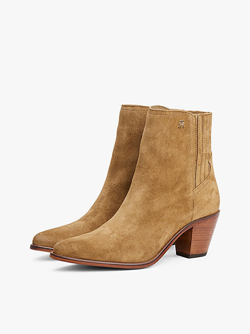 Kadın Western Mid Topuklu Bot Bej  FW0FW08888GW2