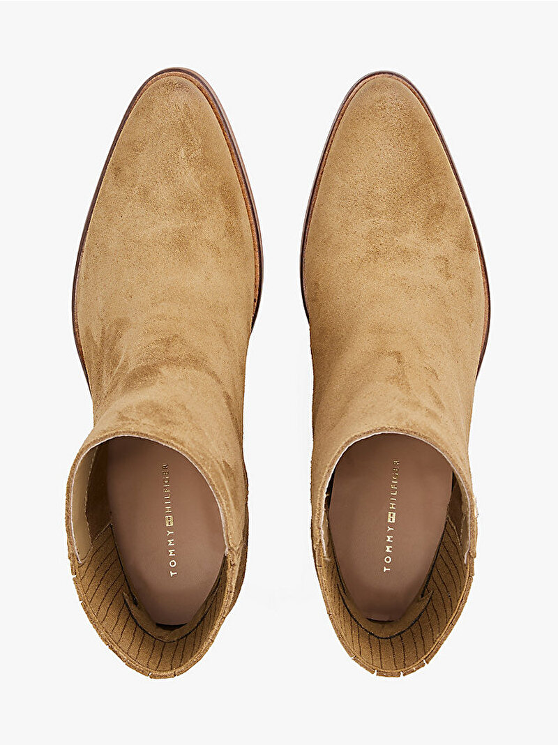 Kadın Western Mid Topuklu Bot Bej  FW0FW08888GW2