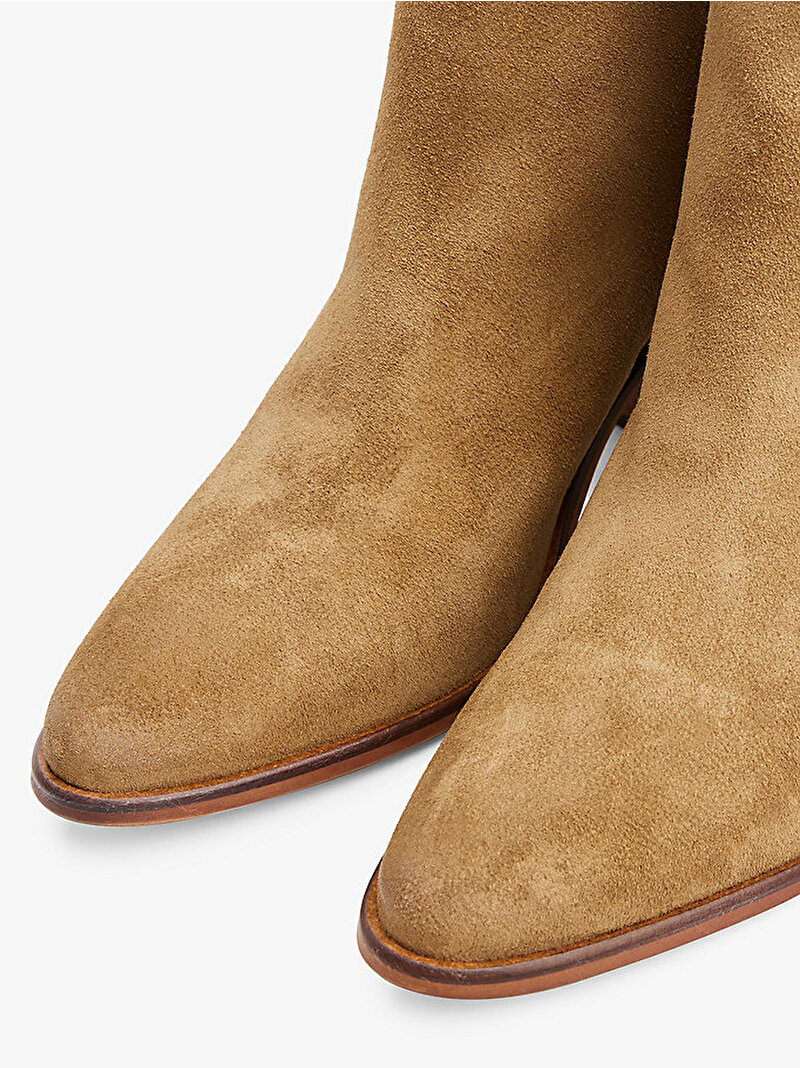 Kadın Western Mid Topuklu Bot Bej  FW0FW08888GW2