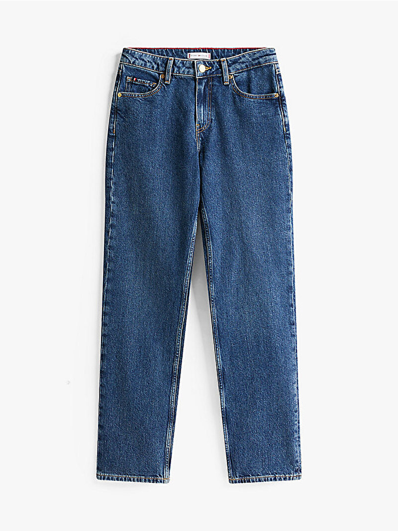 Kadın Classic Straight Jean Pantolon Lacivert WW0WW456721BK