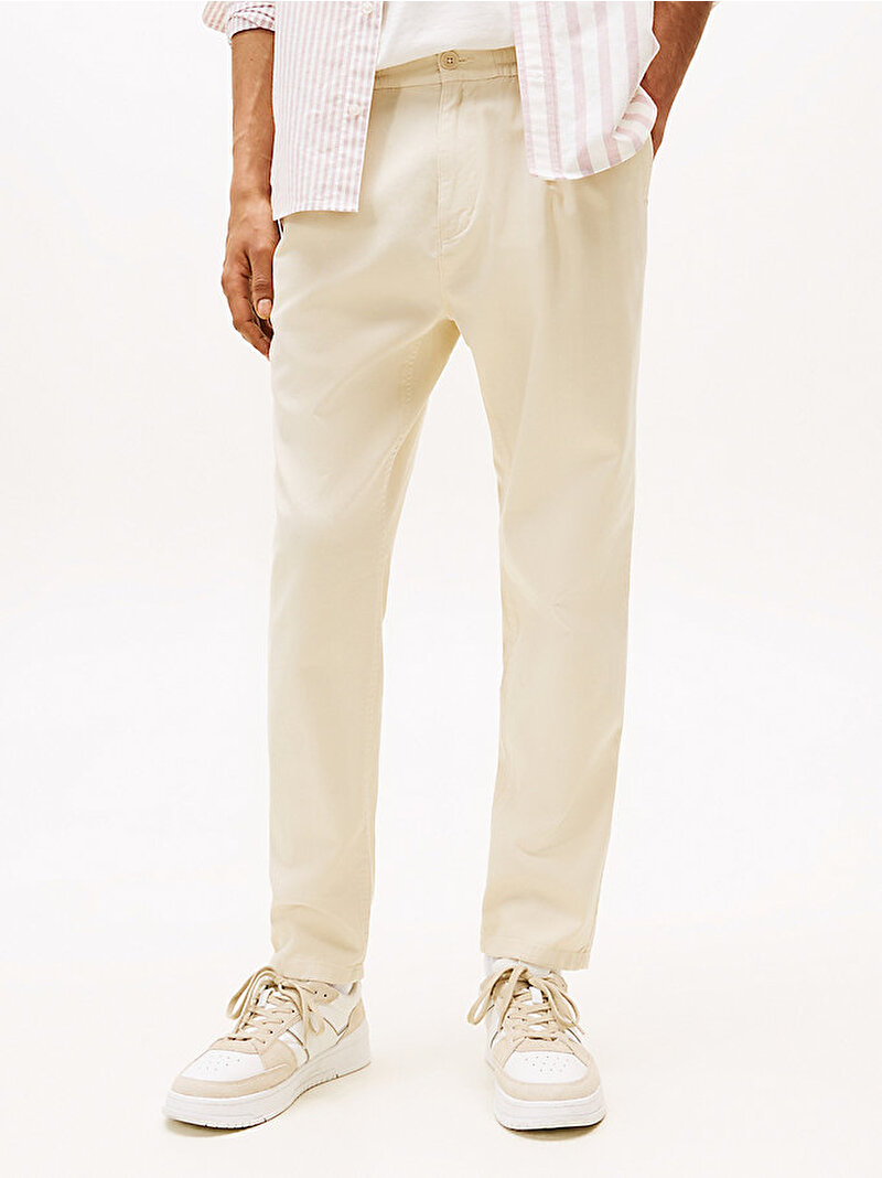 Erkek TJM Isaac Light Cotton Pantolon Bej  DM0DM21705ACH