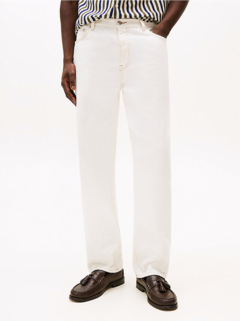 Erkek Relaxed River Jean Pantolon Ekru MW0MW406461CD
