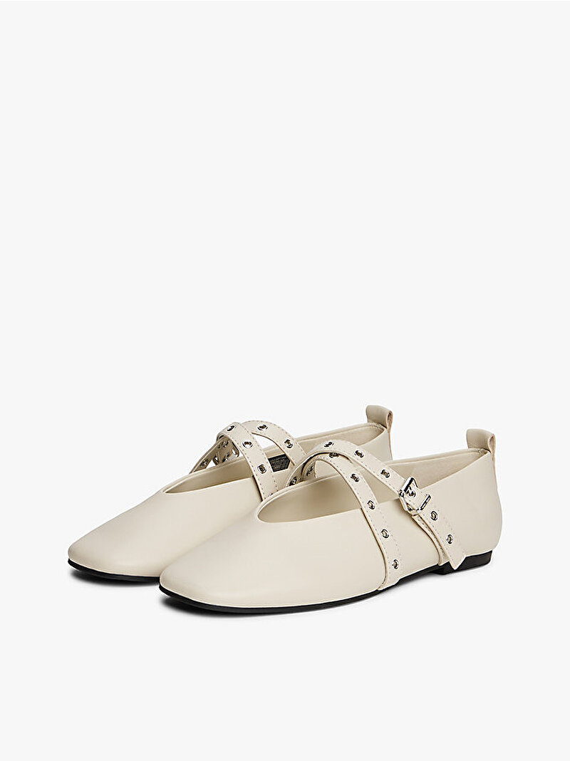 Kadın TJW Leather Maryjane Babet Bej  EN0EN02868ACG