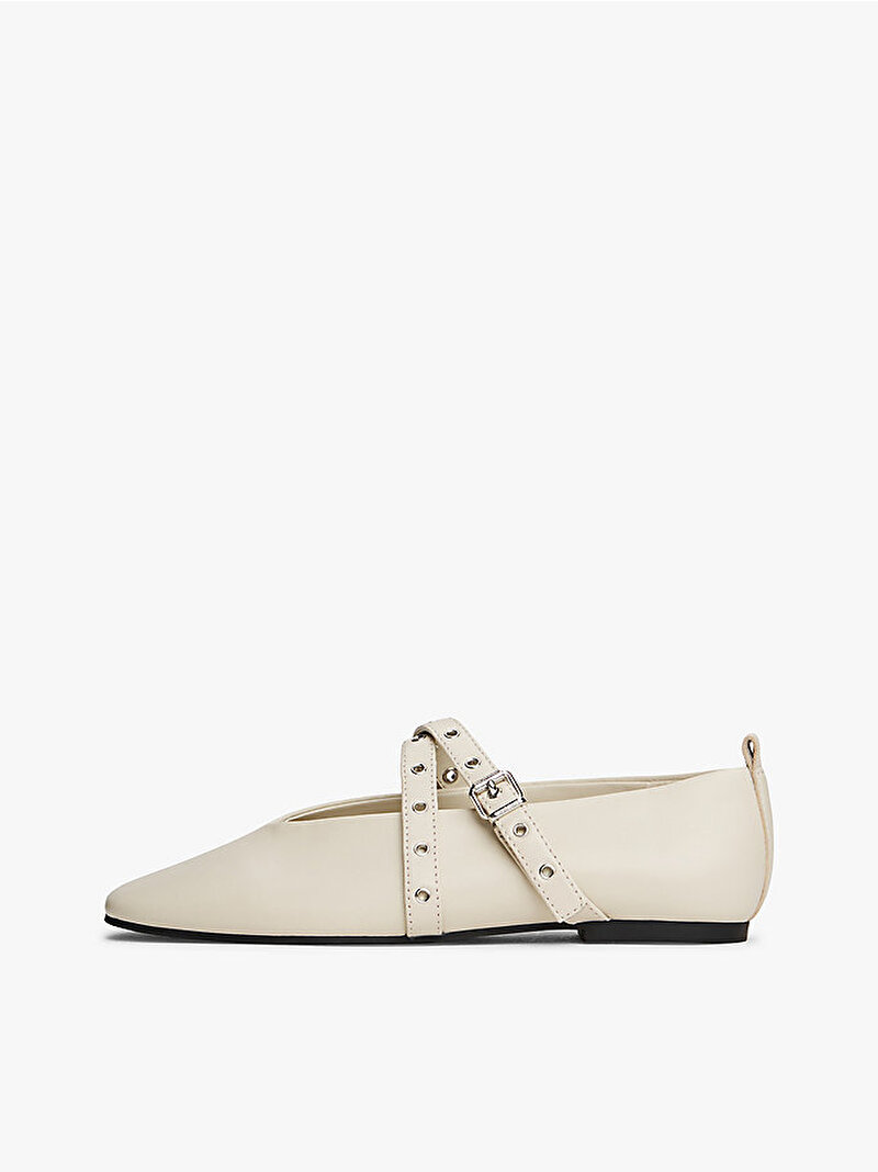 Kadın TJW Leather Maryjane Babet Bej  EN0EN02868ACG