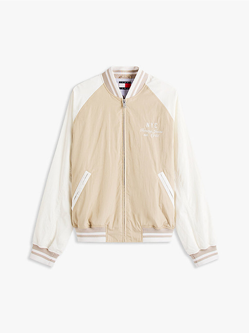 Erkek TJM Graphic Bomber Ceket Bej  DM0DM21668RBV