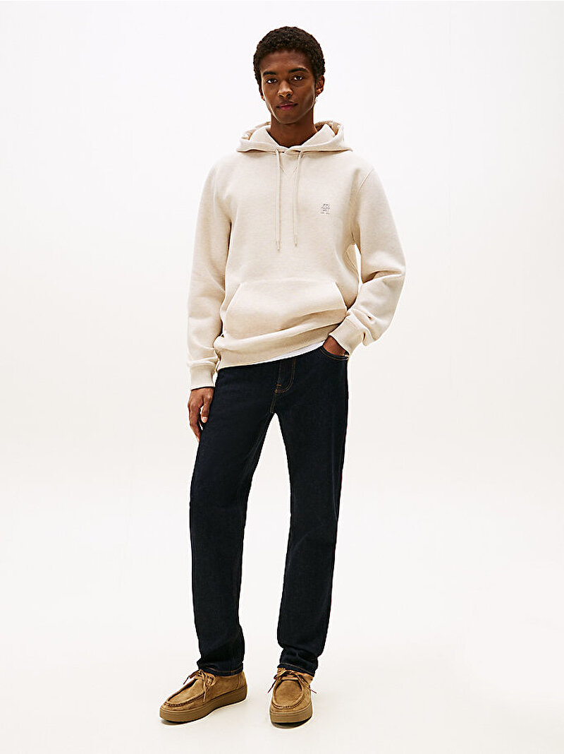 Erkek Monogram Hoodie Bej  MW0MW39371HGF