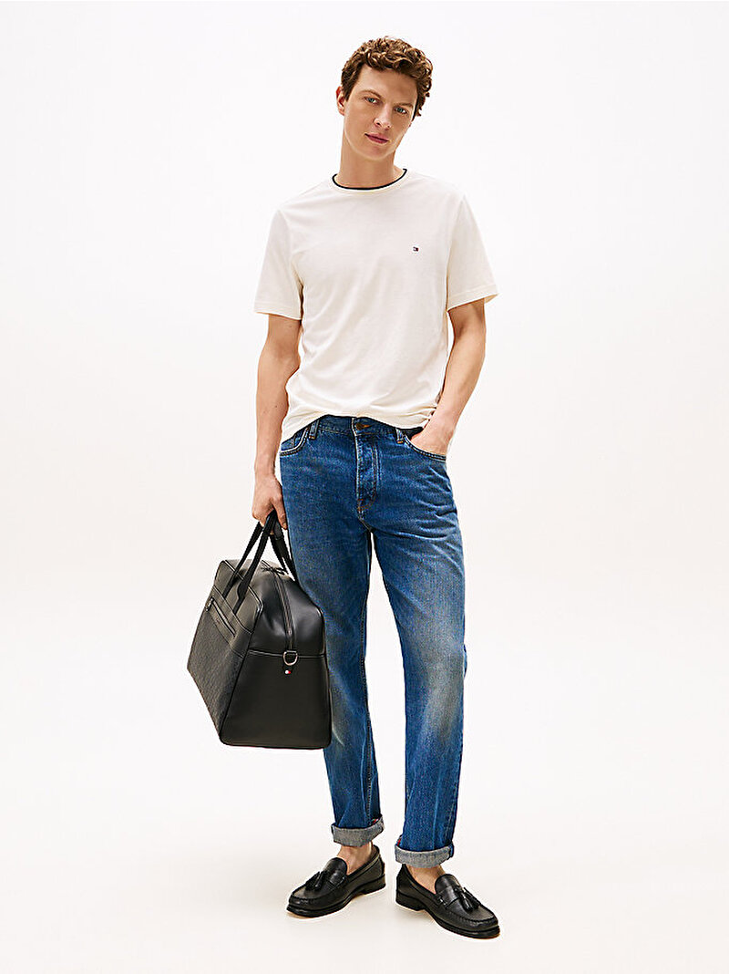 Erkek Cotton Modal T-shirt Bej MW0MW39368Z00