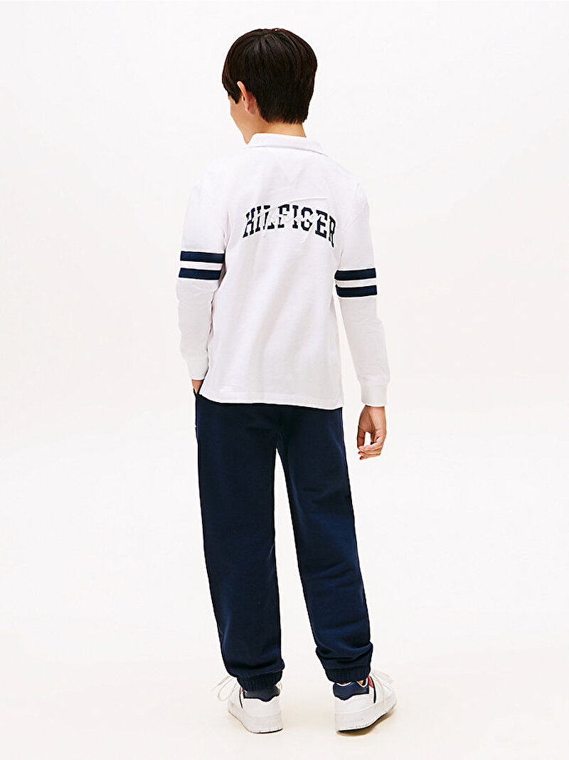 Erkek Çocuk TH Mixed Graphic Polo T-shirt Beyaz  KB0KB09712YBR