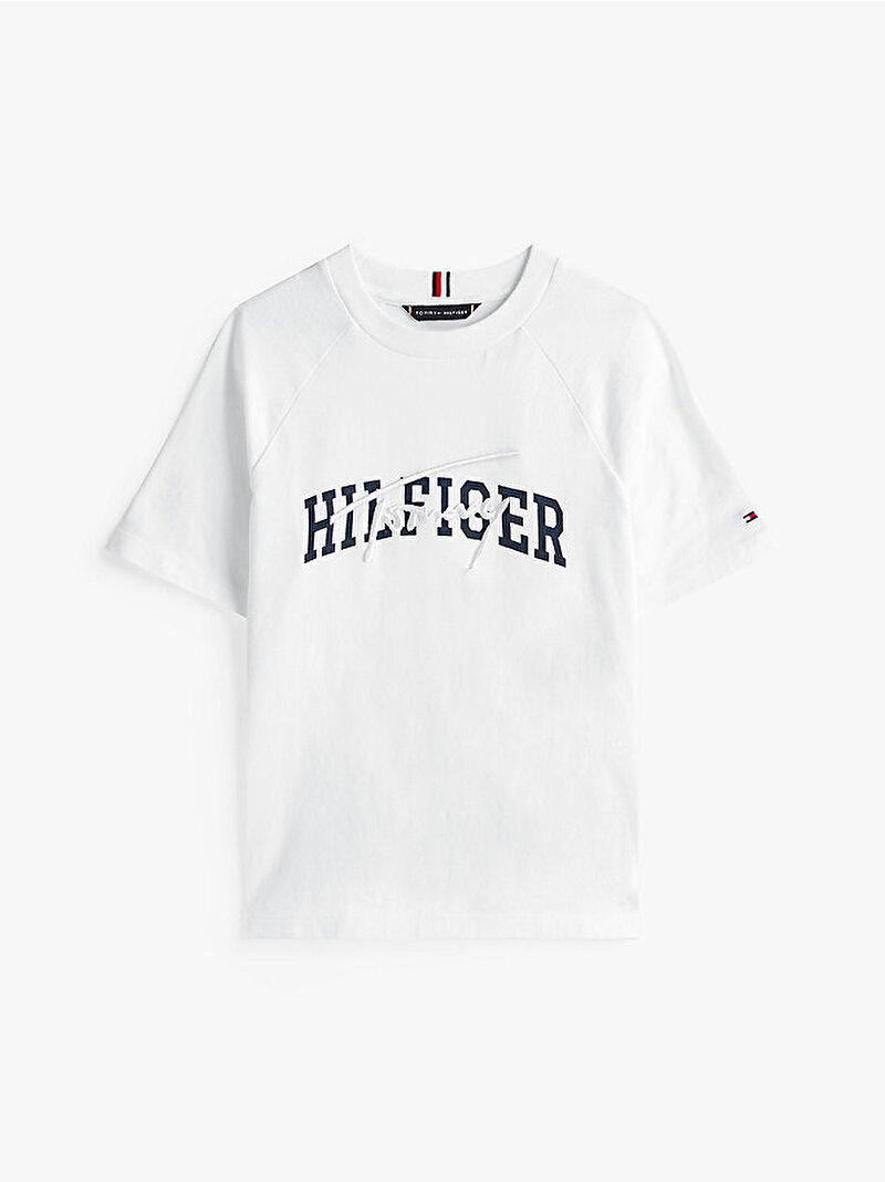 Erkek Çocuk TH Mixed Graphic T-shirt Beyaz  KB0KB09726YBR