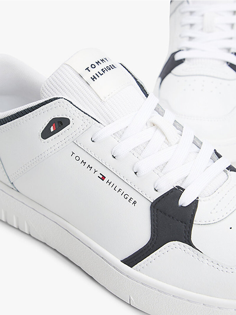 Erkek TH Basket Core Lite Sneaker Beyaz  FM0FM05518YBS
