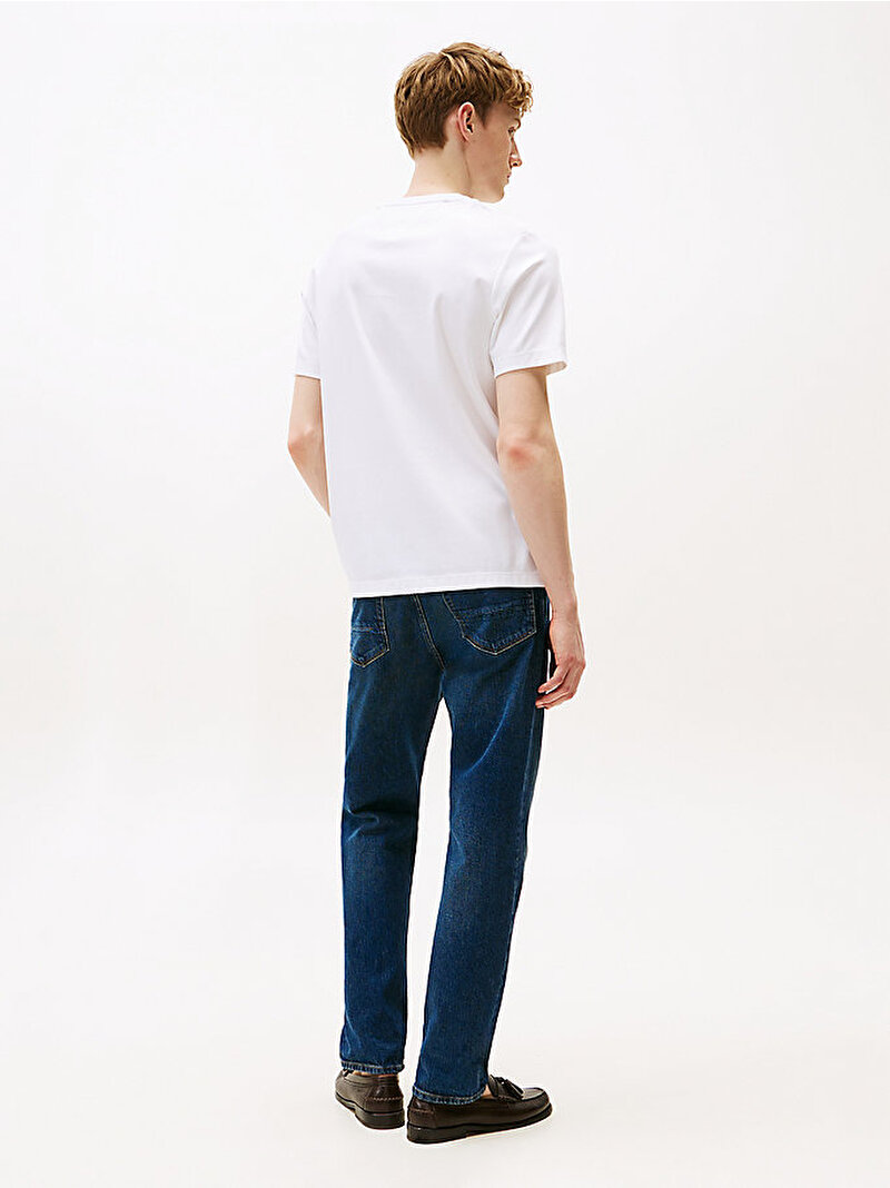Erkek Icon Hilfiger T-shirt  Beyaz  MW0MW39585YBR