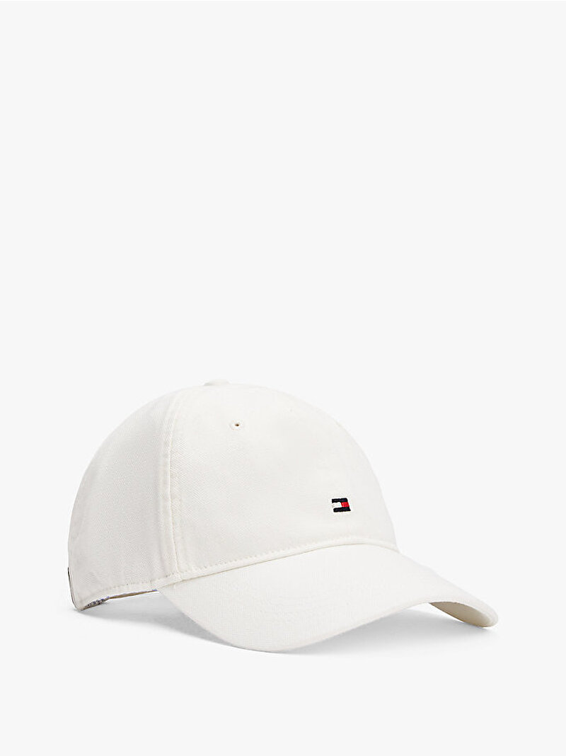 Erkek TH Flag Soft 6 Panel Şapka Beyaz  AM0AM13426YA8