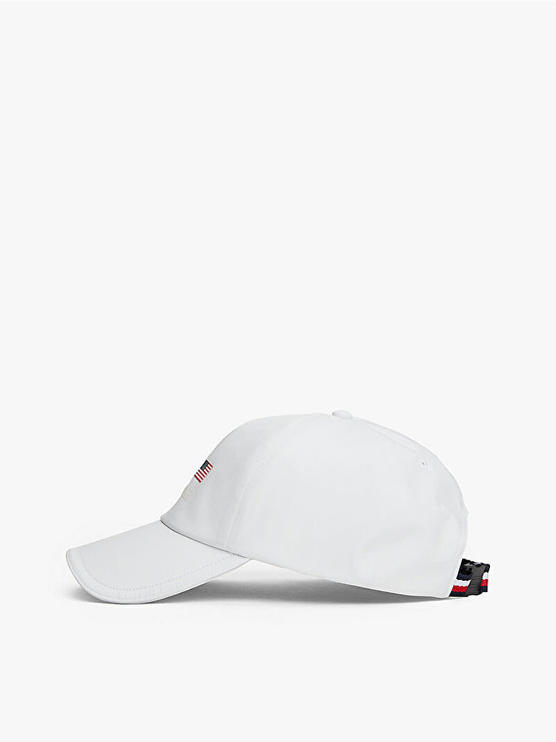 Erkek Tommy x U.S. Sail GP Team Logo Baseball Şapka Beyaz  AM0AM13975YBH