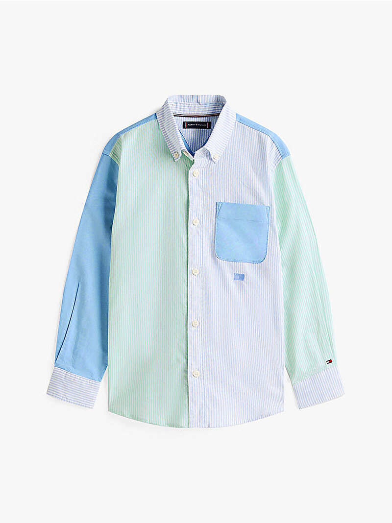 Erkek Çocuk Stripe Colorblock Gömlek Çok renkli KB0KB09774C14