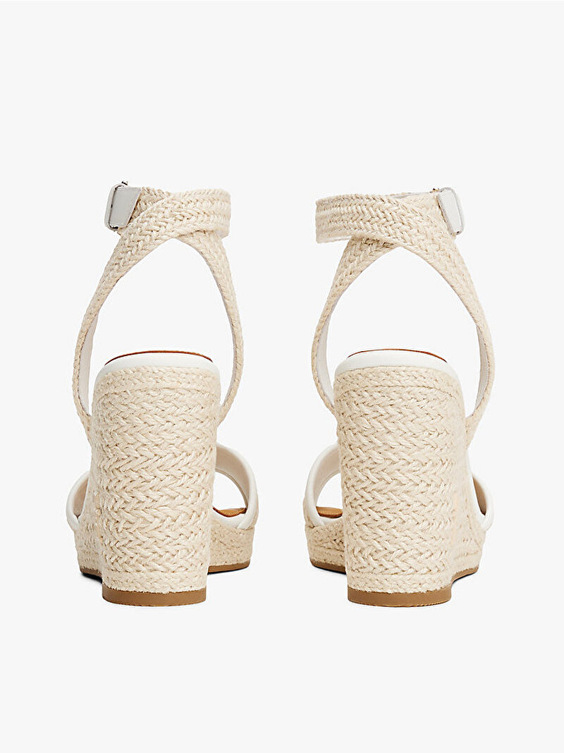 Kadın TH Rope Espadril Topuklu Ayakkabı Ekru FW0FW07926YBL
