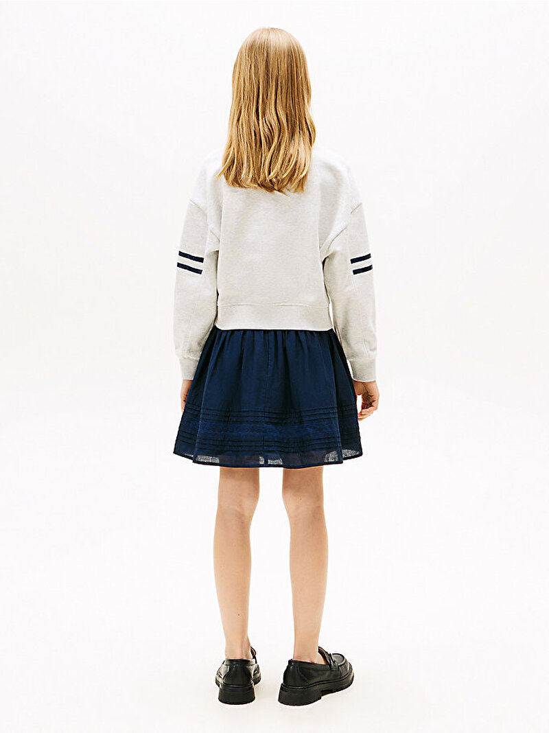 Kız Çocuk Hilfiger Batwing Sweatshirt Gri KG0KG08746P09