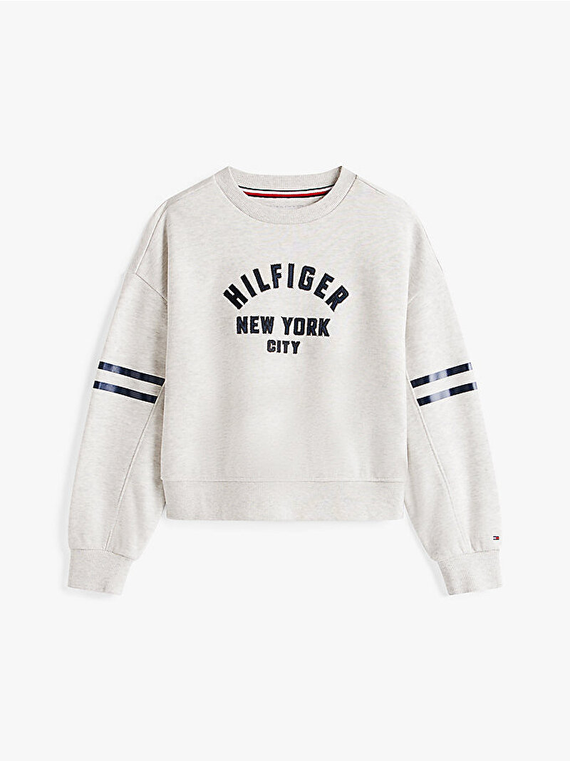 Kız Çocuk Hilfiger Batwing Sweatshirt Gri KG0KG08746P09